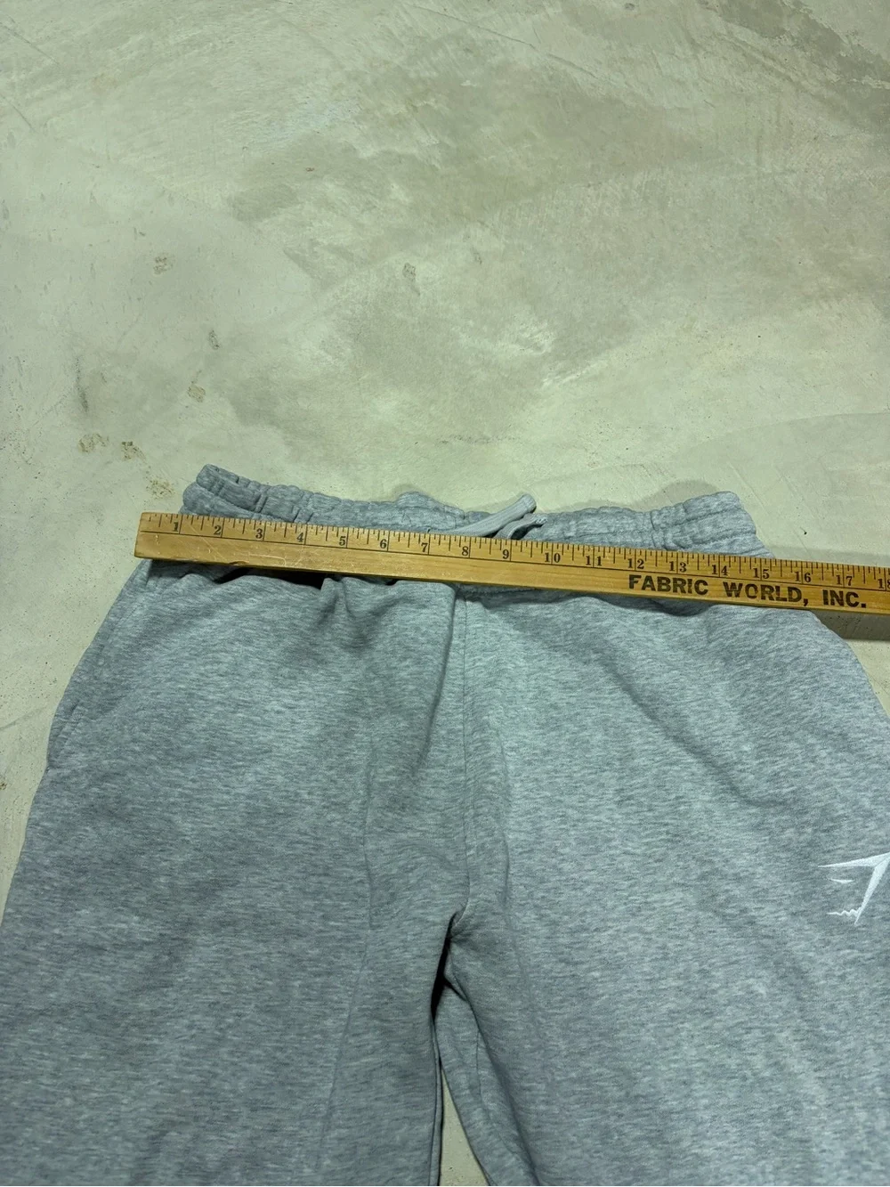 Gymshark crest Light Grey Joggers medium